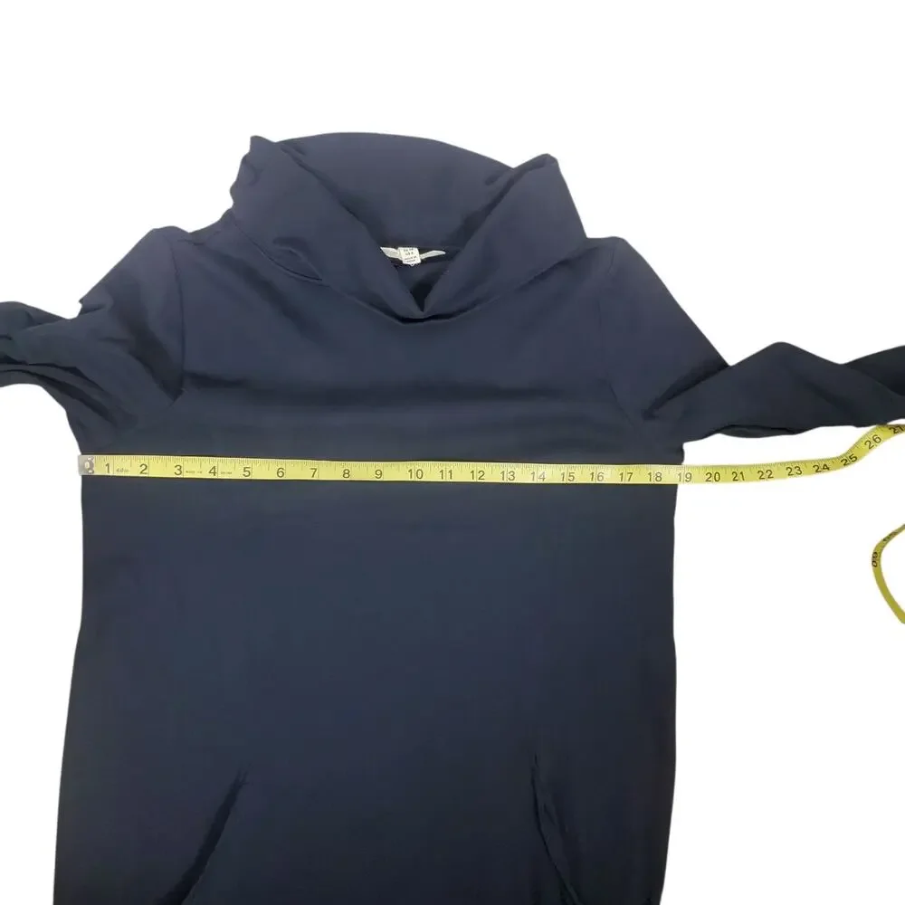 SEASALT Cornwall Merchants Dress Size 6 Navy Blue Shift Tunic Pockets Lagenlook